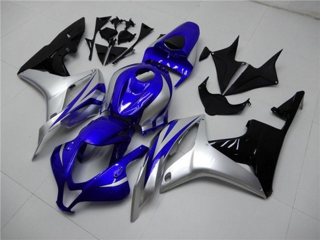 Best 2007-2008 Blue Silver Black Honda CBR600RR Replacement Motorcycle Fairings Canada