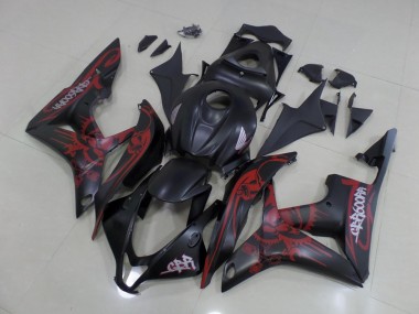 Best 2007-2008 Black Red Honda CBR600RR Motorcycle Bodywork Canada