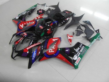 Best 2007-2008 Black Red Pata Honda CBR600RR Motorcycle Fairings Kits Canada