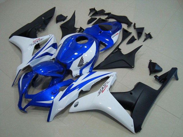 Best 2007-2008 Blue White Matte Black Honda CBR600RR Motorcycle Replacement Fairings Canada