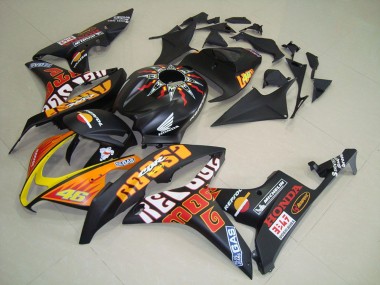 Best 2007-2008 Matte Black Rossi Honda CBR600RR Motorcycle Fairing Kits Canada