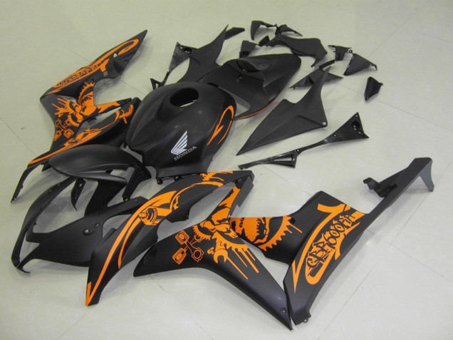 Best 2007-2008 Matte Black Orange Sticker Honda CBR600RR Motorbike Fairing Canada