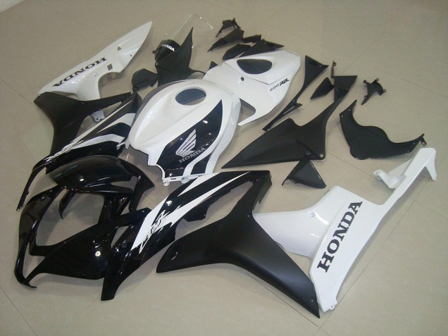 Best 2007-2008 Matte Black White Honda CBR600RR Bike Fairing Kit Canada Best 2007-2008 Matte Black White Honda CBR600RR Bike Fairing Kit Canada
