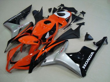 Best 2007-2008 Orange Silver Black Honda CBR600RR Motorcyle Fairings Canada