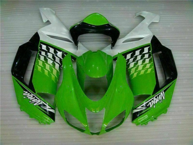 Best 2007-2008 Green White Ninja Kawasaki ZX6R Motorbike Fairing Canada Best 2007-2008 Green White Ninja Kawasaki ZX6R Motorbike Fairing Canada