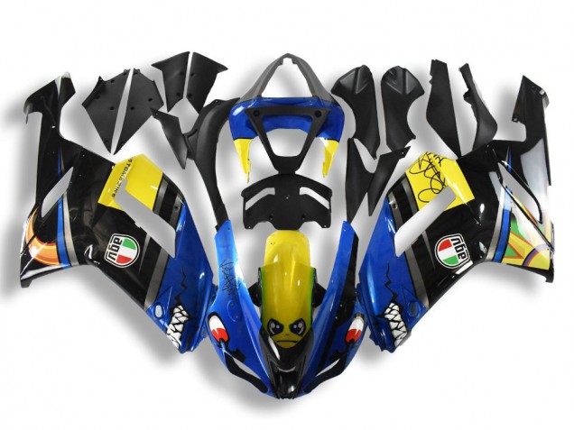 Best 2007-2008 Blue Shark Kawasaki ZX6R Replacement Motorcycle Fairings Canada Best 2007-2008 Blue Shark Kawasaki ZX6R Replacement Motorcycle Fairings Canada