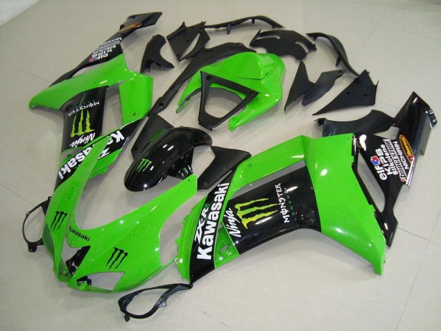 Best 2007-2008 Monster Green Kawasaki ZX6R Motorcycle Replacement Fairings Canada Best 2007-2008 Monster Green Kawasaki ZX6R Motorcycle Replacement Fairings Canada