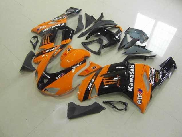 Best 2007-2008 Orange Monster Kawasaki ZX6R Motor Fairings Canada Best 2007-2008 Orange Monster Kawasaki ZX6R Motor Fairings Canada