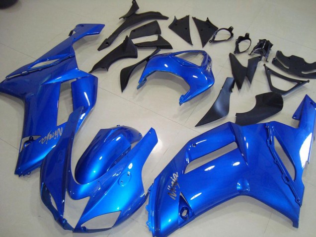 Best 2007-2008 Blue Kawasaki ZX6R Motorcycle Fairings Kit Canada Best 2007-2008 Blue Kawasaki ZX6R Motorcycle Fairings Kit Canada