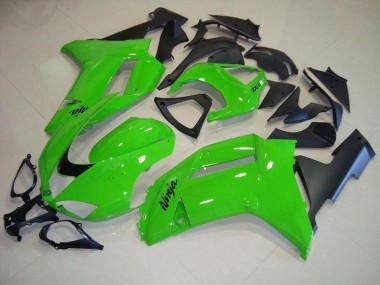 Best 2007-2008 Green Matte Black Kawasaki ZX6R Motorcycle Fairing Canada