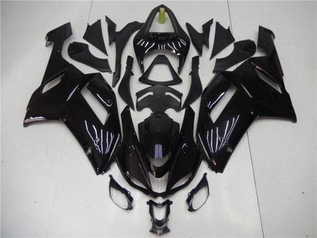 Best 2007-2008 Glossy Black Kawasaki ZX6R Motorcycle Bodywork Canada Best 2007-2008 Glossy Black Kawasaki ZX6R Motorcycle Bodywork Canada