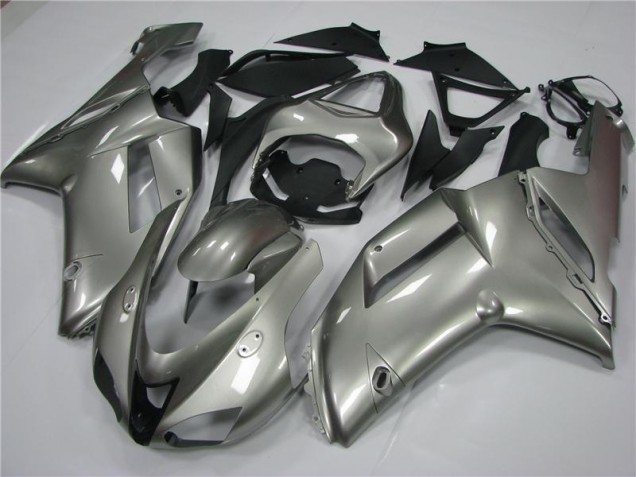 Best 2007-2008 Grey Kawasaki ZX6R Moto Fairings Canada Best 2007-2008 Grey Kawasaki ZX6R Moto Fairings Canada