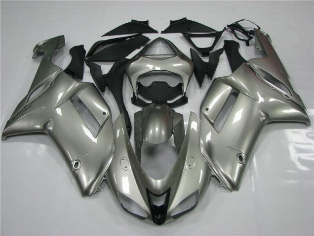 Best 2007-2008 Grey Kawasaki ZX6R Moto Fairings Canada Best 2007-2008 Grey Kawasaki ZX6R Moto Fairings Canada
