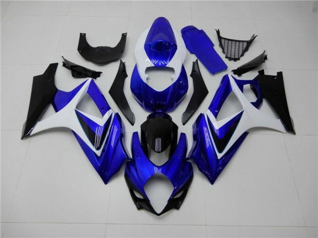 Best 2007-2008 Blue White Black Suzuki GSXR 1000 K7 Motorcylce Fairings Canada