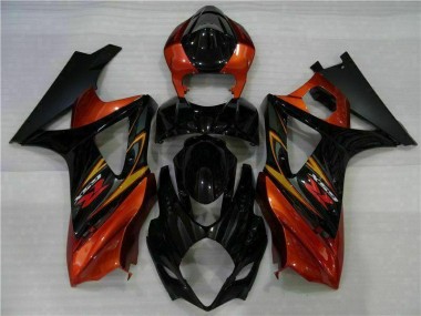 Best 2007-2008 Black Suzuki GSXR 1000 K7 Motorcycle Fairing Kit Canada