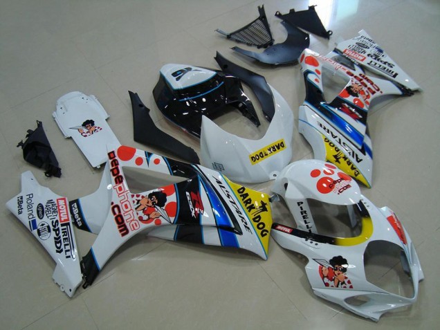 Best 2007-2008 Pepe Phone Suzuki GSXR 1000 K7 Motorcycle Fairings Canada Best 2007-2008 Pepe Phone Suzuki GSXR 1000 K7 Motorcycle Fairings Canada