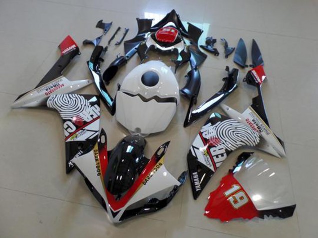 Best 2007-2008 Black White Red Yamaha YZF R1 Motor Fairings Canada