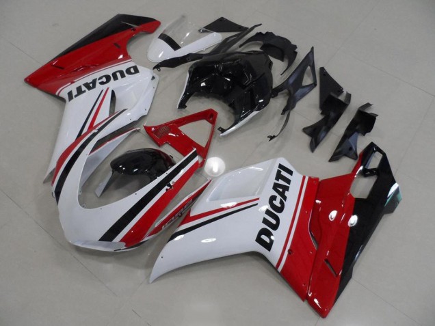 Best 2007-2014 Red White Black Ducati 848 1098 1198 Bike Fairing Kit Canada Best 2007-2014 Red White Black Ducati 848 1098 1198 Bike Fairing Kit Canada