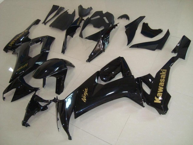 Best 2008-2010 Glossy Black with Gold Sticker Kawasaki ZX10R Motorcycle Fairings Canada Best 2008-2010 Glossy Black with Gold Sticker Kawasaki ZX10R Motorcycle Fairings Canada