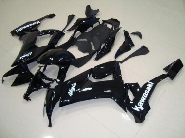 Best 2008-2010 Kawasaki Ninja ZX10R Motorcycle Fairings MF3765 - Glossy Black with White Sticker Canada