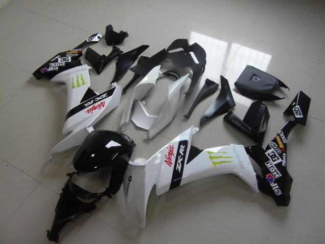 Best 2008-2010 White Monster Kawasaki ZX10R Bike Fairings Canada Best 2008-2010 White Monster Kawasaki ZX10R Bike Fairings Canada