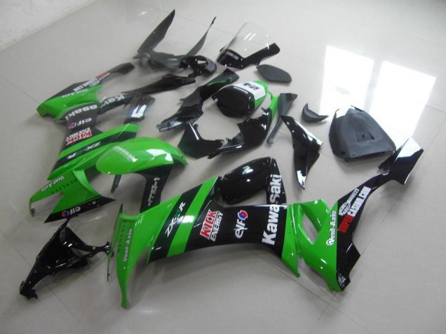 Best 2008-2010 Green Black Kick Kawasaki ZX10R Replacement Motorcycle Fairings Canada