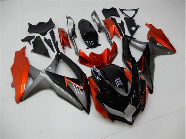 Best 2008-2010 Black Orange Grey Suzuki GSXR 600/750 Motorbike Fairing Kits Canada Best 2008-2010 Black Orange Grey Suzuki GSXR 600/750 Motorbike Fairing Kits Canada