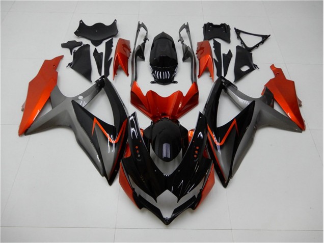 Best 2008-2010 Black Orange Grey Suzuki GSXR 600/750 Motorbike Fairing Kits Canada Best 2008-2010 Black Orange Grey Suzuki GSXR 600/750 Motorbike Fairing Kits Canada