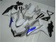 Best 2008-2010 White Silver Blue Suzuki GSXR 600/750 Motorcycle Fairings Kit Canada