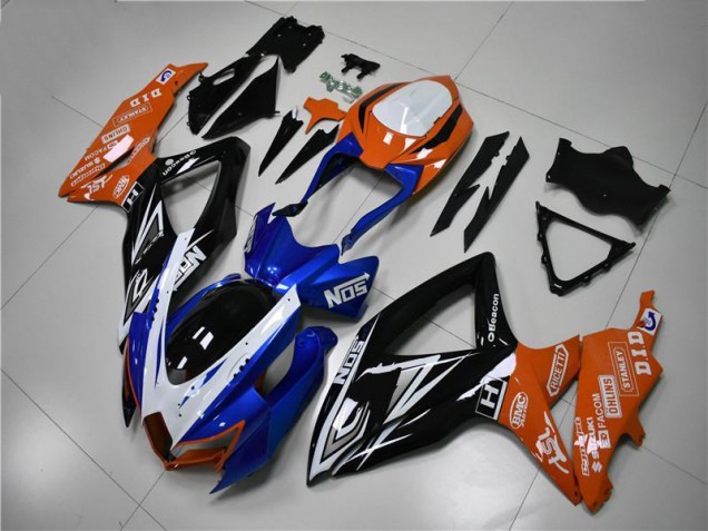 Best 2008-2010 Blue Orange Suzuki GSXR 600/750 Motorcycle Fairings Kit Canada Best 2008-2010 Blue Orange Suzuki GSXR 600/750 Motorcycle Fairings Kit Canada