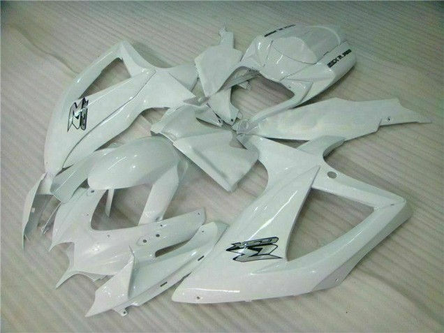 Best 2008-2010 White Suzuki GSXR 600/750 Bike Fairing Kit Canada Best 2008-2010 White Suzuki GSXR 600/750 Bike Fairing Kit Canada