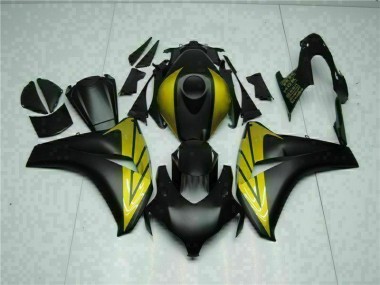 Best 2008-2011 Black Gold Honda CBR1000RR Replacement Motorcycle Fairings Canada