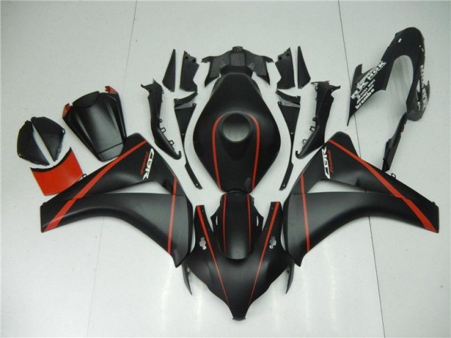 Best 2008-2011 Matte Black Red Honda CBR1000RR Motorcycle Fairing Canada
