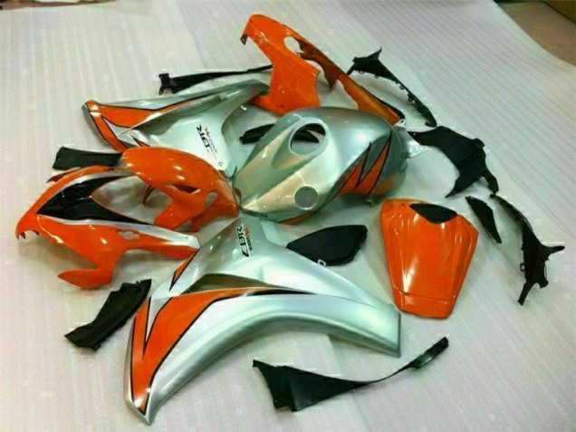 Best 2008-2011 Silver Orange Honda CBR1000RR Bike Fairings Canada