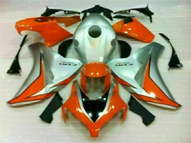 Best 2008-2011 Silver Orange Honda CBR1000RR Bike Fairings Canada