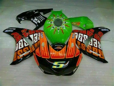 Best 2008-2011 Green Orange Honda CBR1000RR Motorcycle Fairings Kits Canada