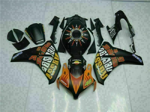 Best 2008-2011 Orange Black Honda CBR1000RR Motorcyle Fairings Canada