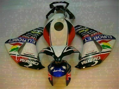 Best 2008-2011 White Blue Honda CBR1000RR Motorcycle Fairing Canada