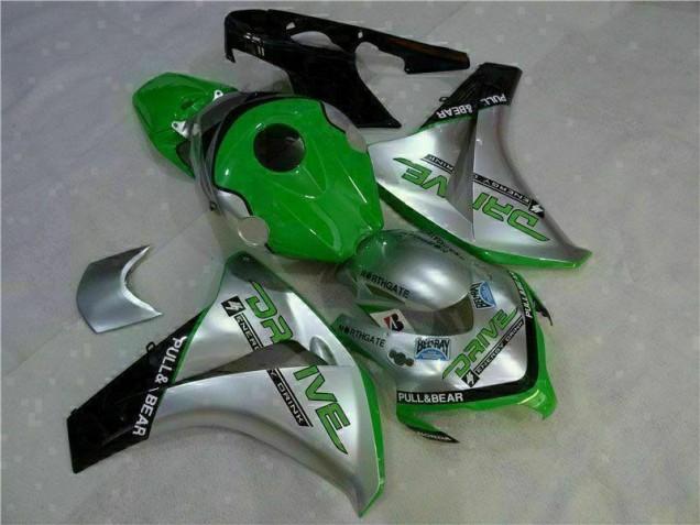 Best 2008-2011 Green Silver Honda CBR1000RR Moto Fairings Canada