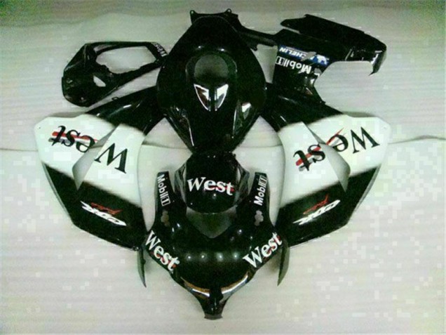 Best 2008-2011 White Black West Honda CBR1000RR Motorbike Fairing Kits & Plastics Canada