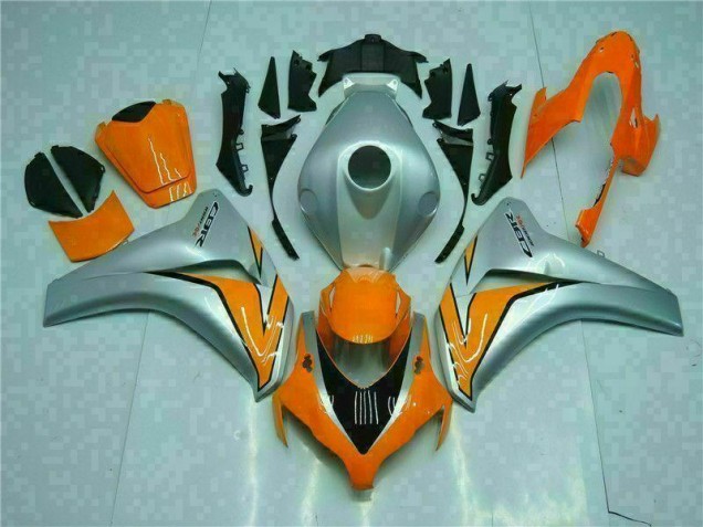 Best 2008-2011 Orange Silver Honda CBR1000RR Motorcyle Fairings Canada