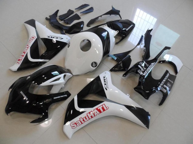 Best 2008-2011 Black White Satuhati Honda CBR1000RR Motorcycle Fairings Kits Canada Best 2008-2011 Black White Satuhati Honda CBR1000RR Motorcycle Fairings Kits Canada