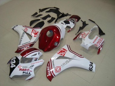 Best 2008-2011 White Red HARC Pro PIAA 634 Honda CBR1000RR Motorcylce Fairings Canada