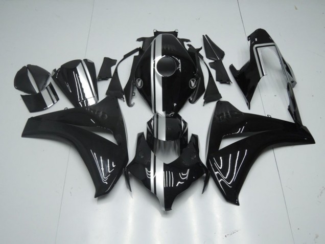 Best 2008-2011 Glossy Black with Silver Stripe Honda CBR1000RR Motorcycle Fairing Kit Canada Best 2008-2011 Glossy Black with Silver Stripe Honda CBR1000RR Motorcycle Fairing Kit Canada