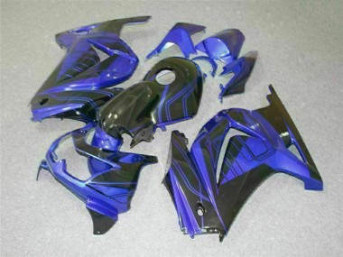 Best 2008-2012 Black Blue Kawasaki EX250 Bike Fairing Kit Canada