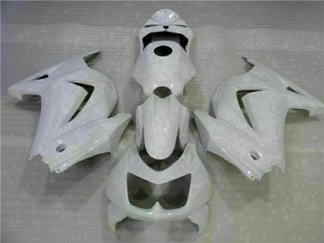 Best 2008-2012 White Kawasaki EX250 Motorcycle Replacement Fairings Canada Best 2008-2012 White Kawasaki EX250 Motorcycle Replacement Fairings Canada