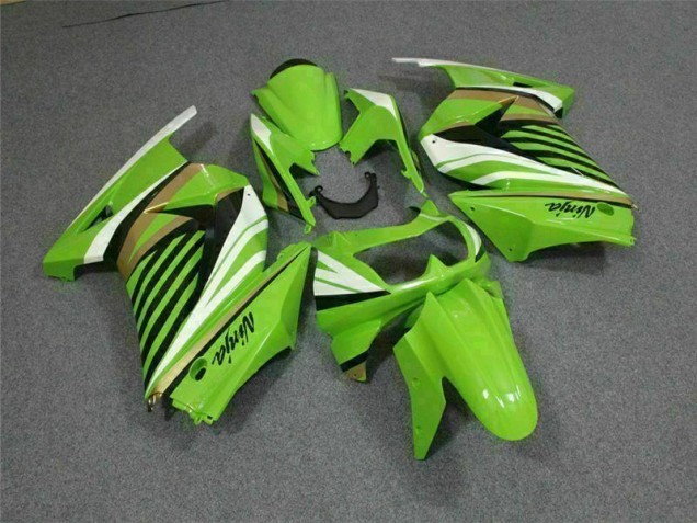 Best 2008-2012 Green White Black Ninja Kawasaki EX250 Replacement Motorcycle Fairings Canada