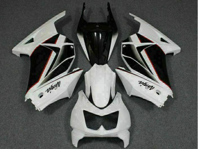 Best 2008-2012 White Black Ninja Kawasaki EX250 Replacement Fairings Canada Best 2008-2012 White Black Ninja Kawasaki EX250 Replacement Fairings Canada