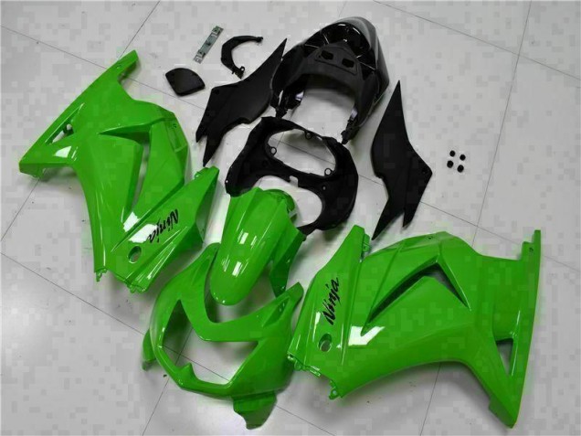 Best 2008-2012 Green Black Ninja Kawasaki EX250 Motorcycle Fairing Kits Canada Best 2008-2012 Green Black Ninja Kawasaki EX250 Motorcycle Fairing Kits Canada