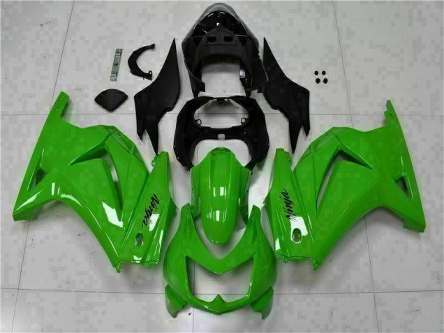 Best 2008-2012 Green Black Ninja Kawasaki EX250 Motorcycle Fairing Kits Canada Best 2008-2012 Green Black Ninja Kawasaki EX250 Motorcycle Fairing Kits Canada
